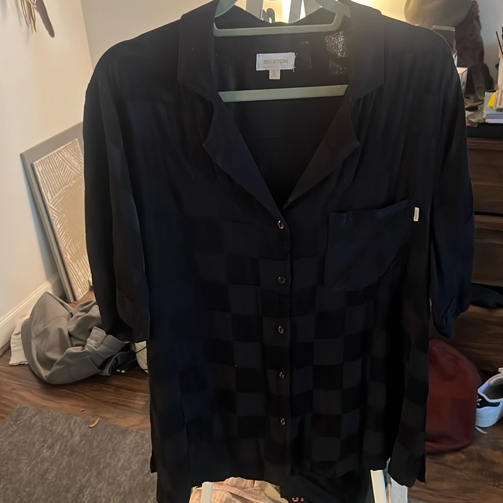 Brixton black checkered matching set